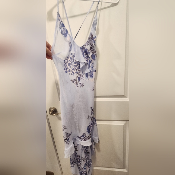 NWOT Intimately Free People Getting Out Slip Dress with Light Blue Floral Dress - Picture 3 of 5